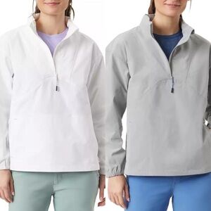 BASS OUTDOOR Ripstop Stow-able Half-Zip Jacket NWT